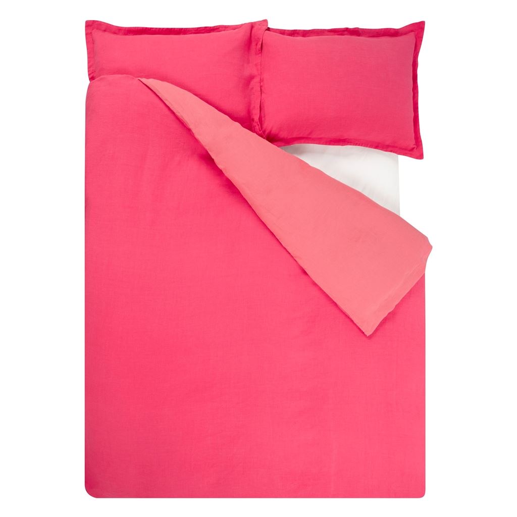 Biella Cerise & Hibiscus King Duvet Cover