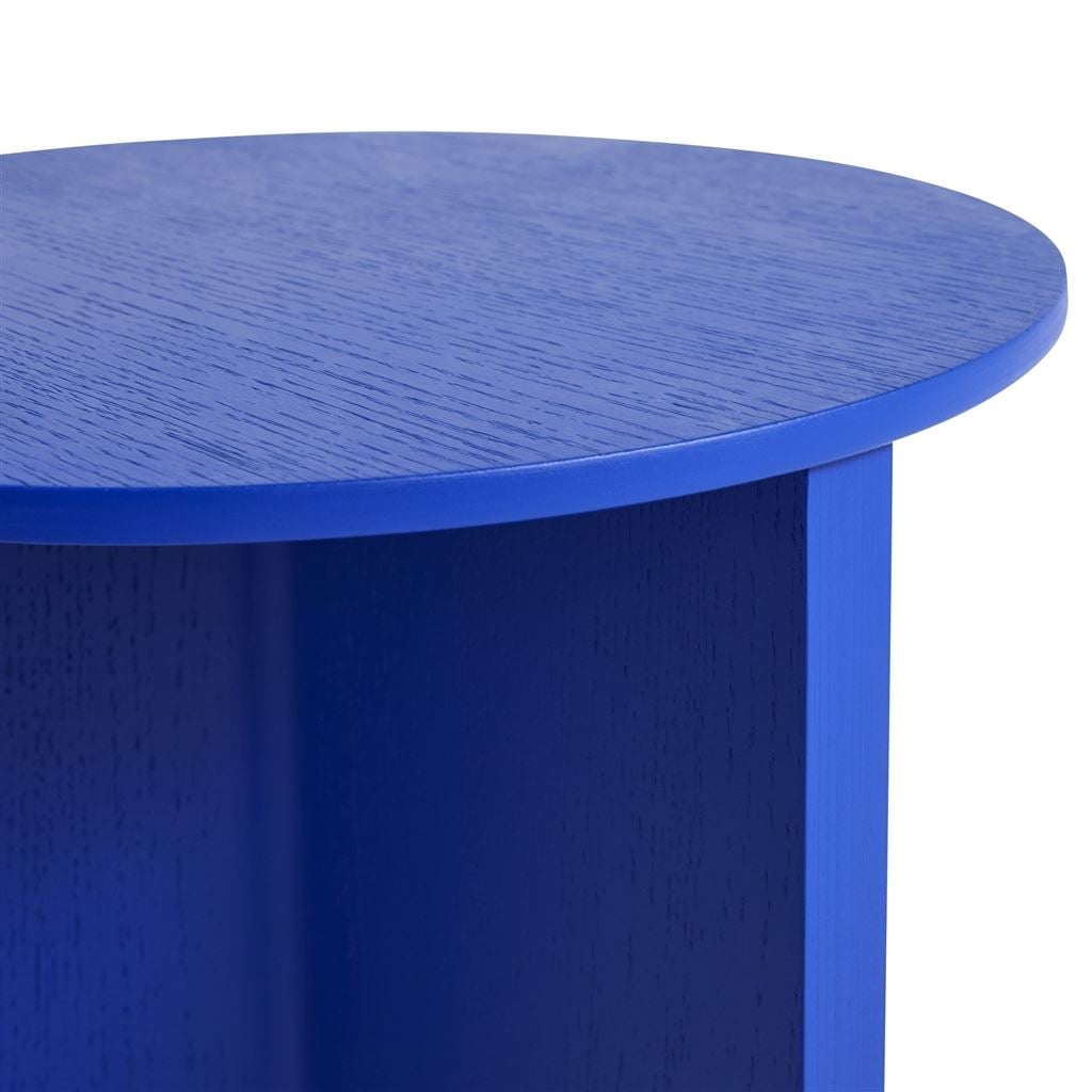 HAY Slit Round Blue Table