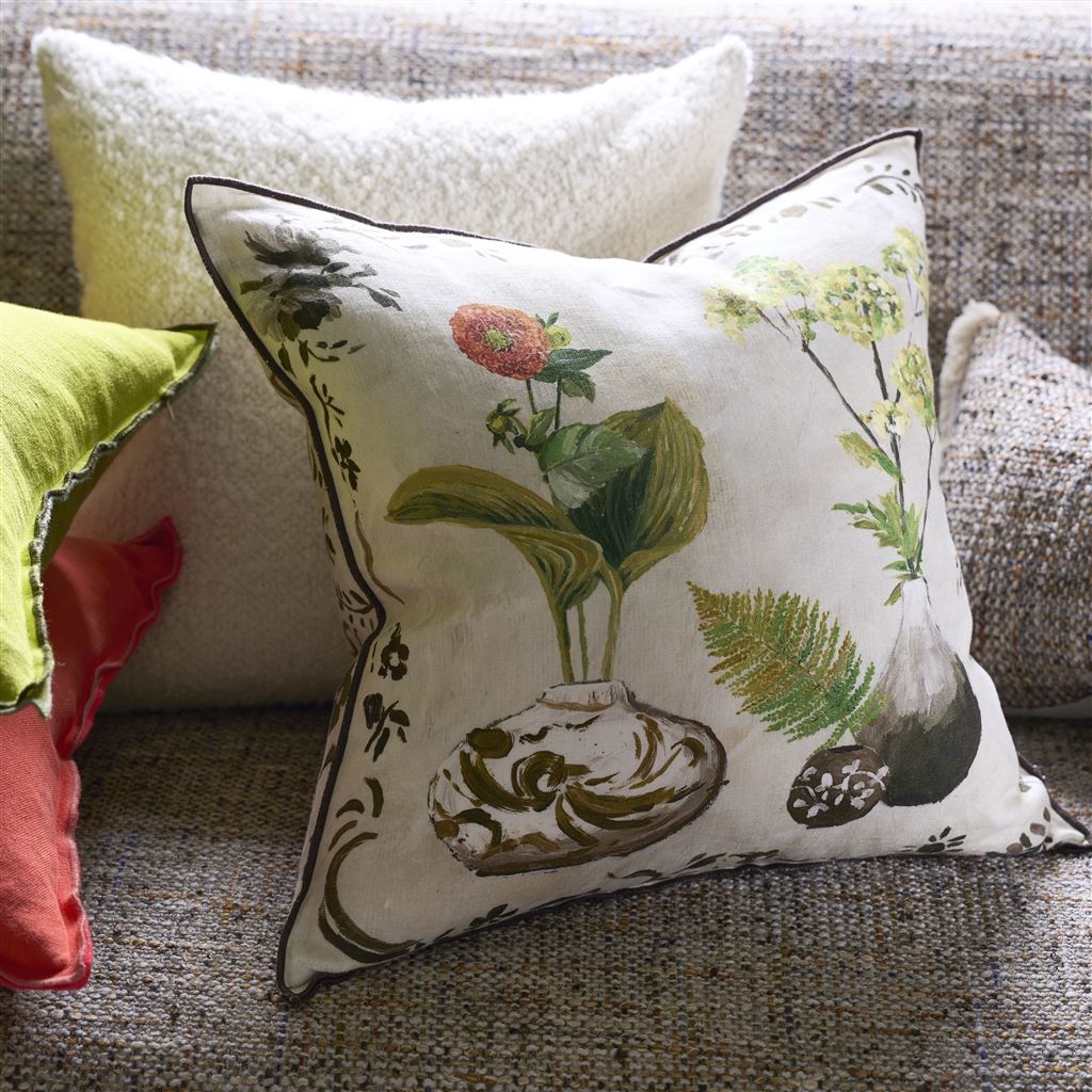Kawana Linen Sepia Cushion