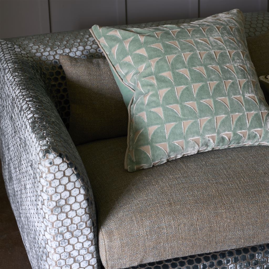 Marquise Duck Egg Velvet Decorative Pillow 