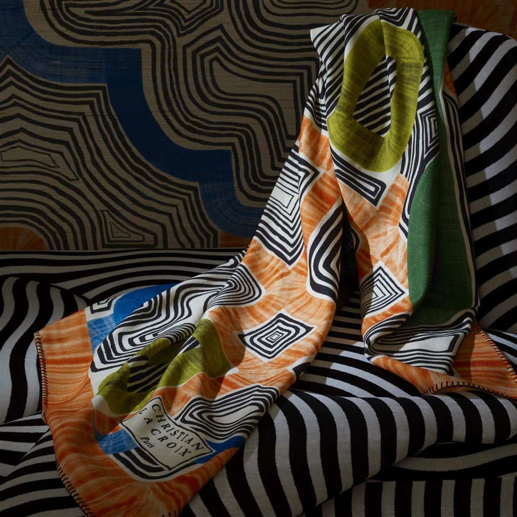 En Allant Aux Baux Cypres Merino Wool Throw