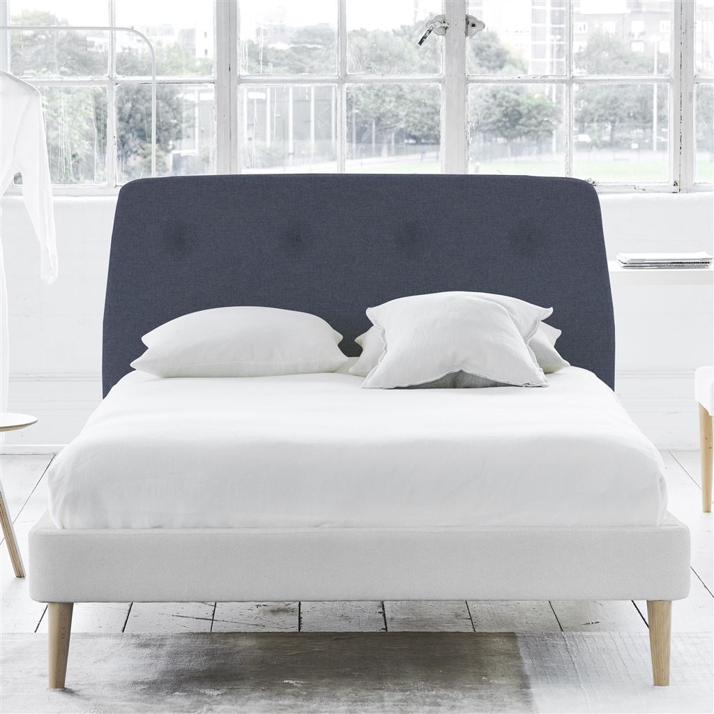 Cosmo Double Headboard - Self Buttons - Rothesay Denim