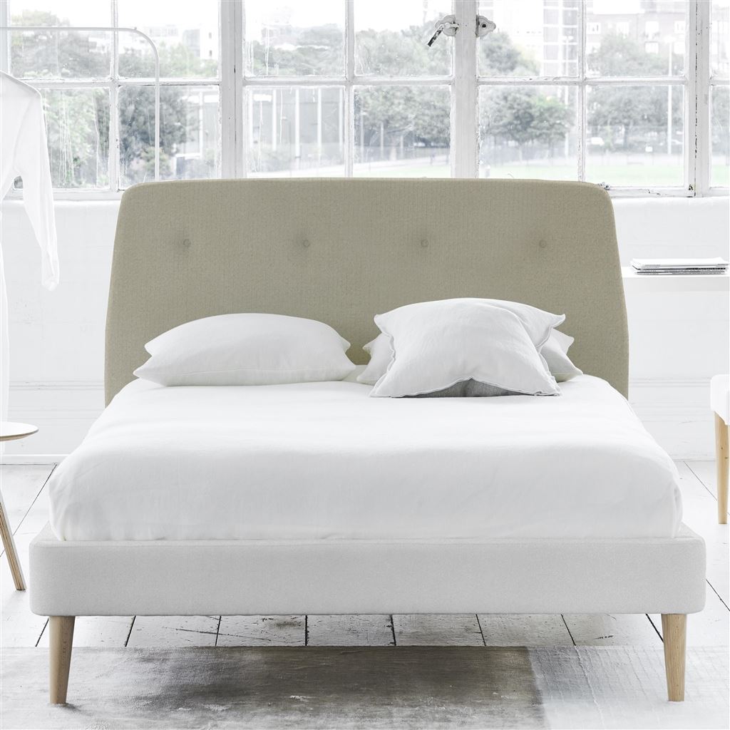 Cosmo Superking Headboard - Self Buttons - Cassia Dove