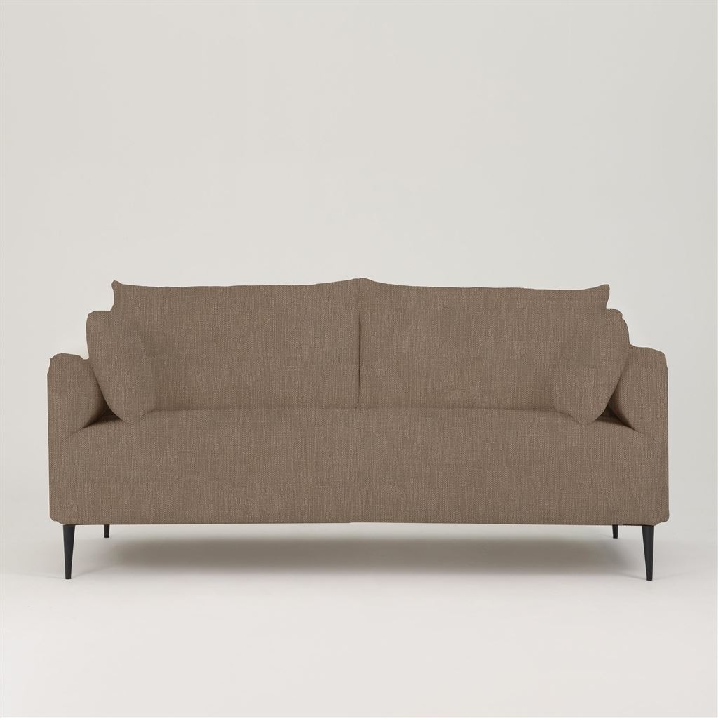 Positano 2.5 seater - Matt Black Legs - Tortona Moleskin