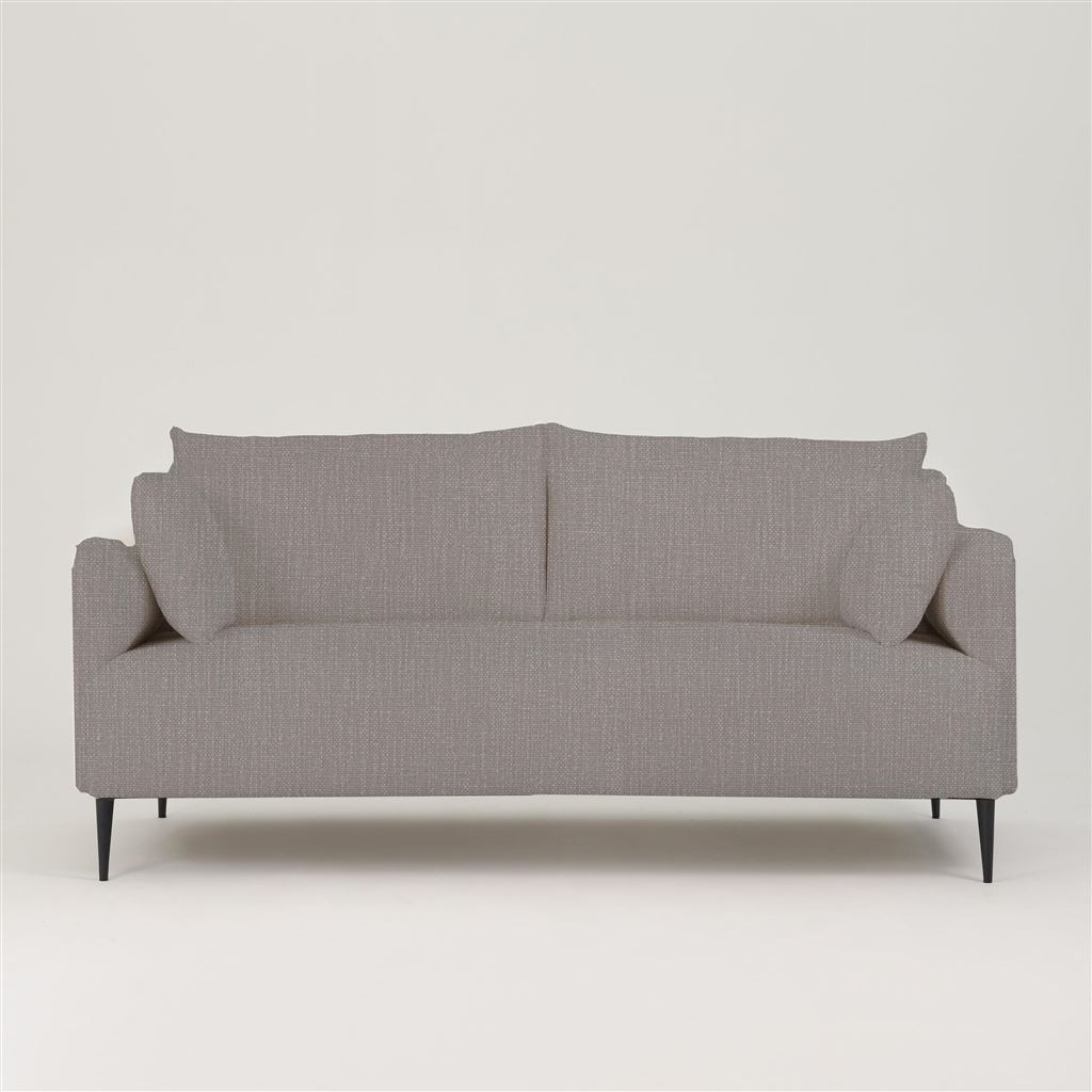 Positano 3 seater - Matt Black Legs - Tortona Zinc