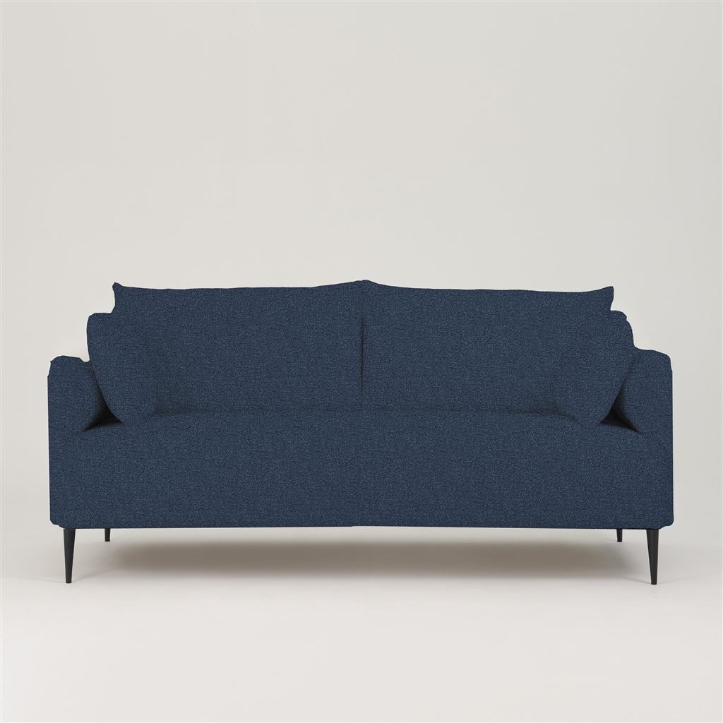 Positano 3 seater - Matt Black Legs - Aria Delft