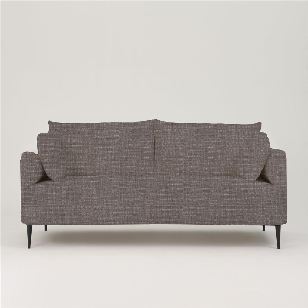 Positano 3 seater - Matt Black Legs - Tortona Graphite