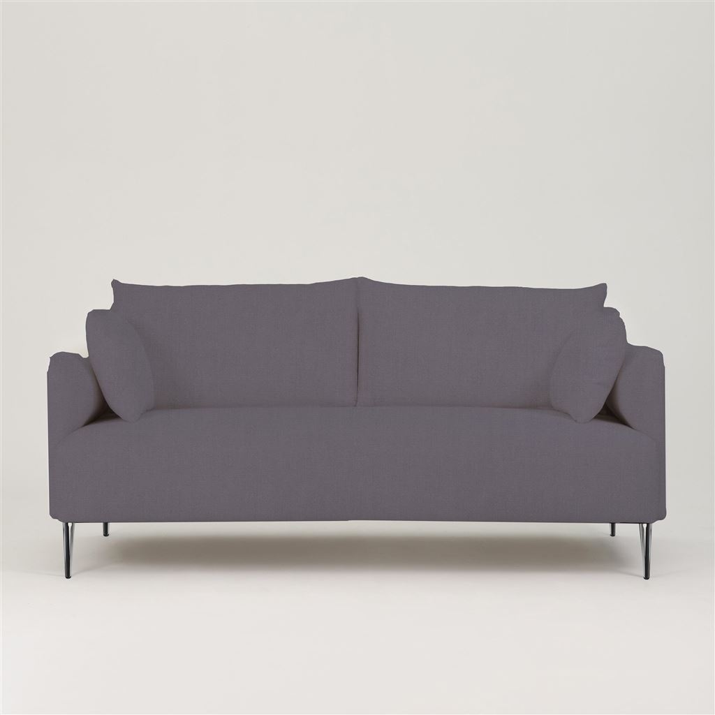 Positano 2.5 seater - Polished Steel Legs - Brera Lino Slate