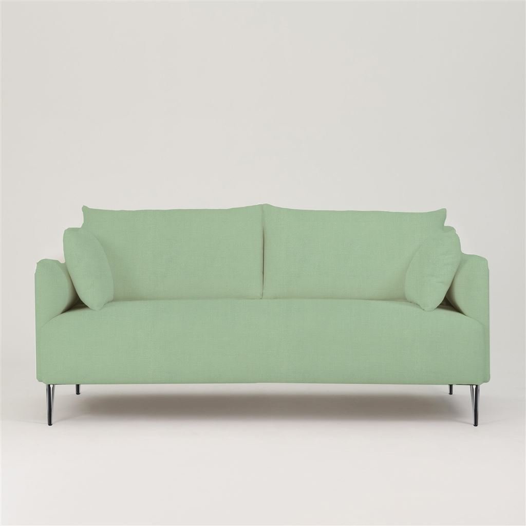 Positano 2.5 seater - Polished Steel Legs - Brera Lino Pale Jade
