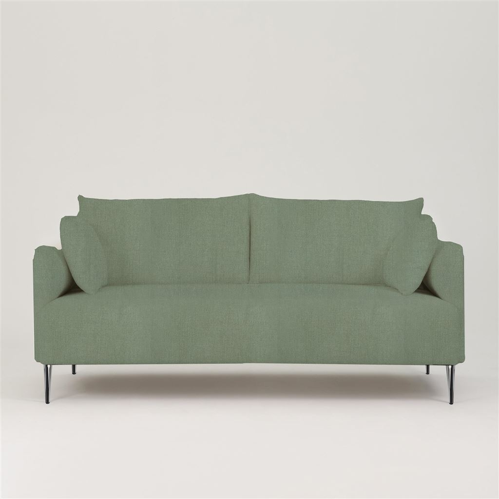 Positano 3 seater - Polished Steel Legs - Brera Lino Thyme