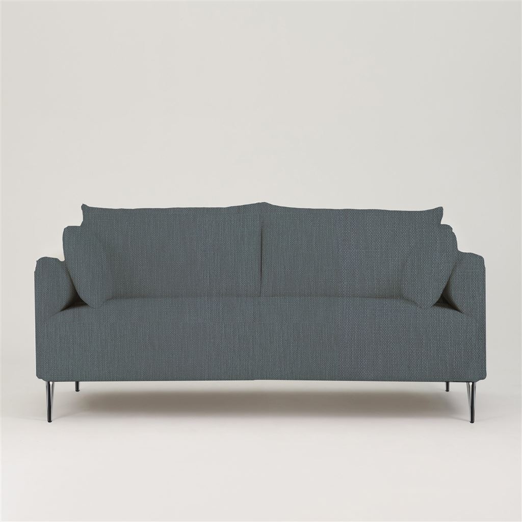 Positano 3 seater - Polished Steel Legs - Tortona Dusk