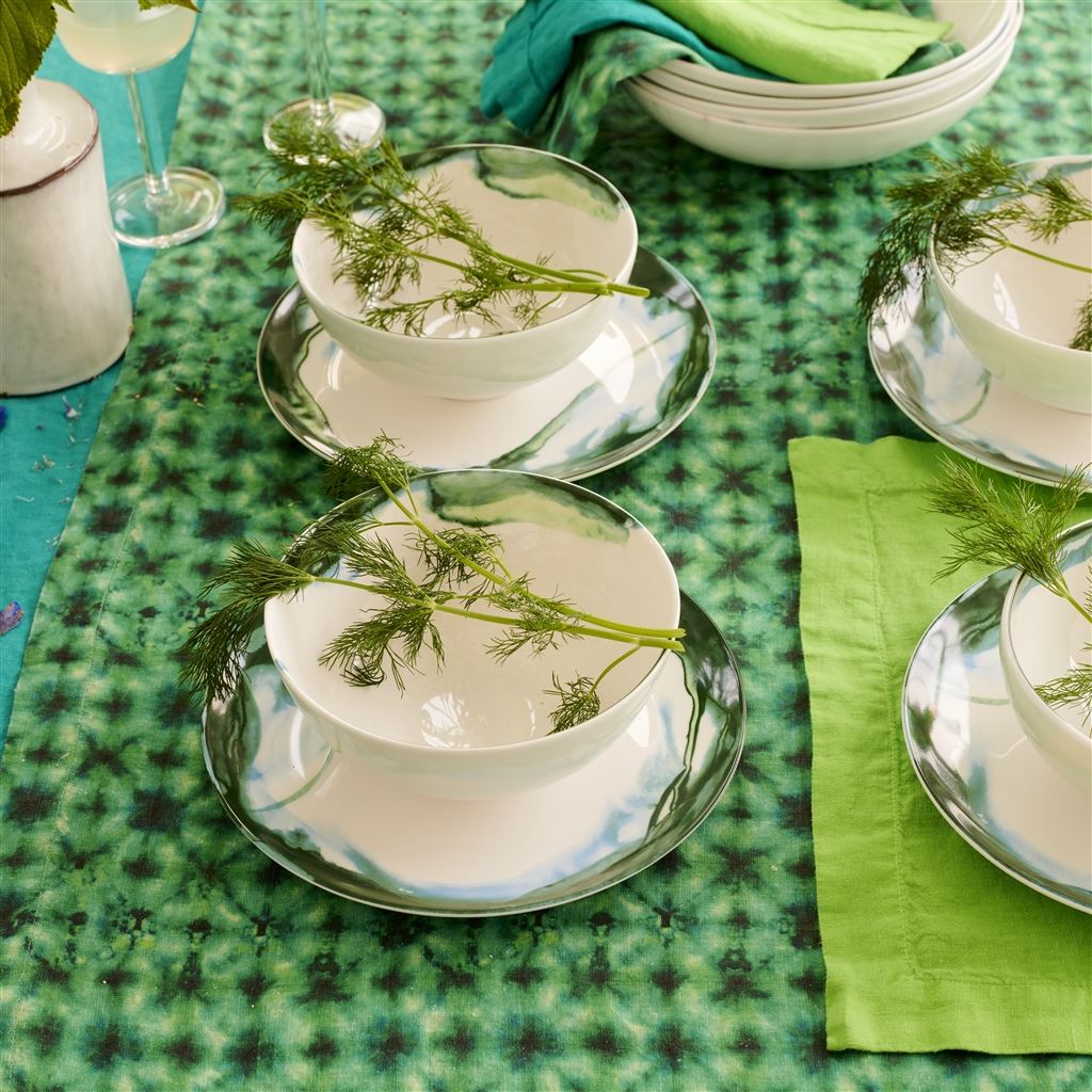 Linge de Table Shibori Emerald