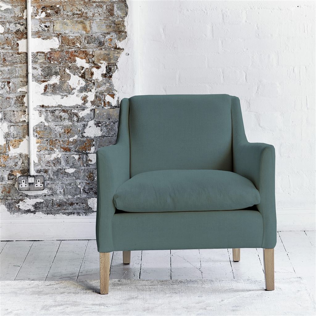 Milan Chair - Brera Lino - Cadet - Beech Leg