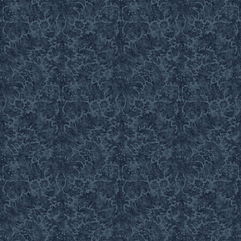 Barberry Damask - Overdyed Blue