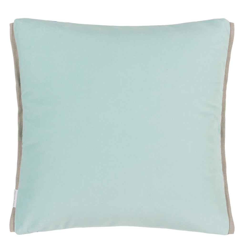 Varese Azure & Pale Aqua Cushion - Reverse