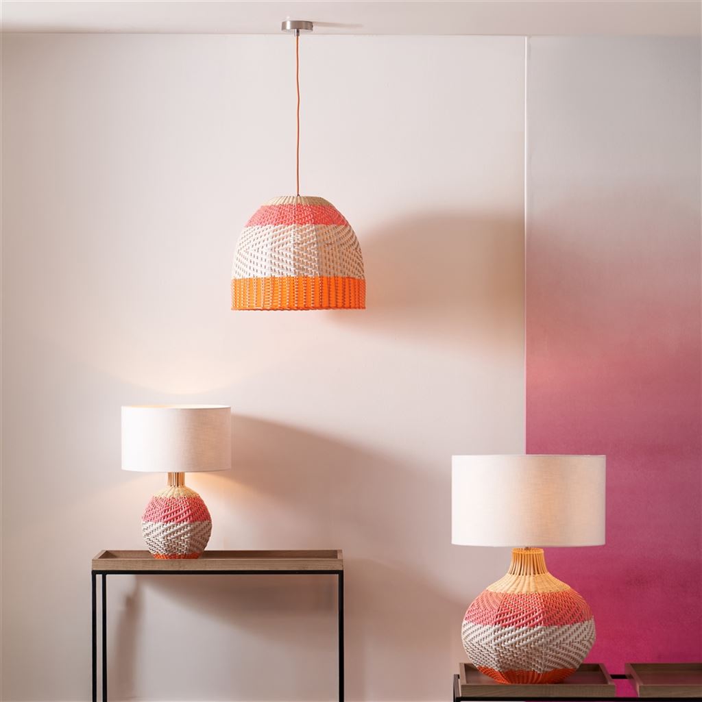 Brera Pimento Raffia Small Table Lamp