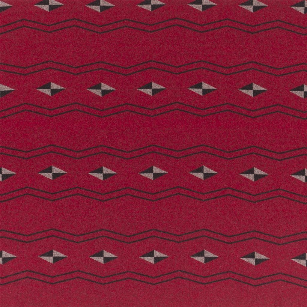 saddle blanket - red/ black