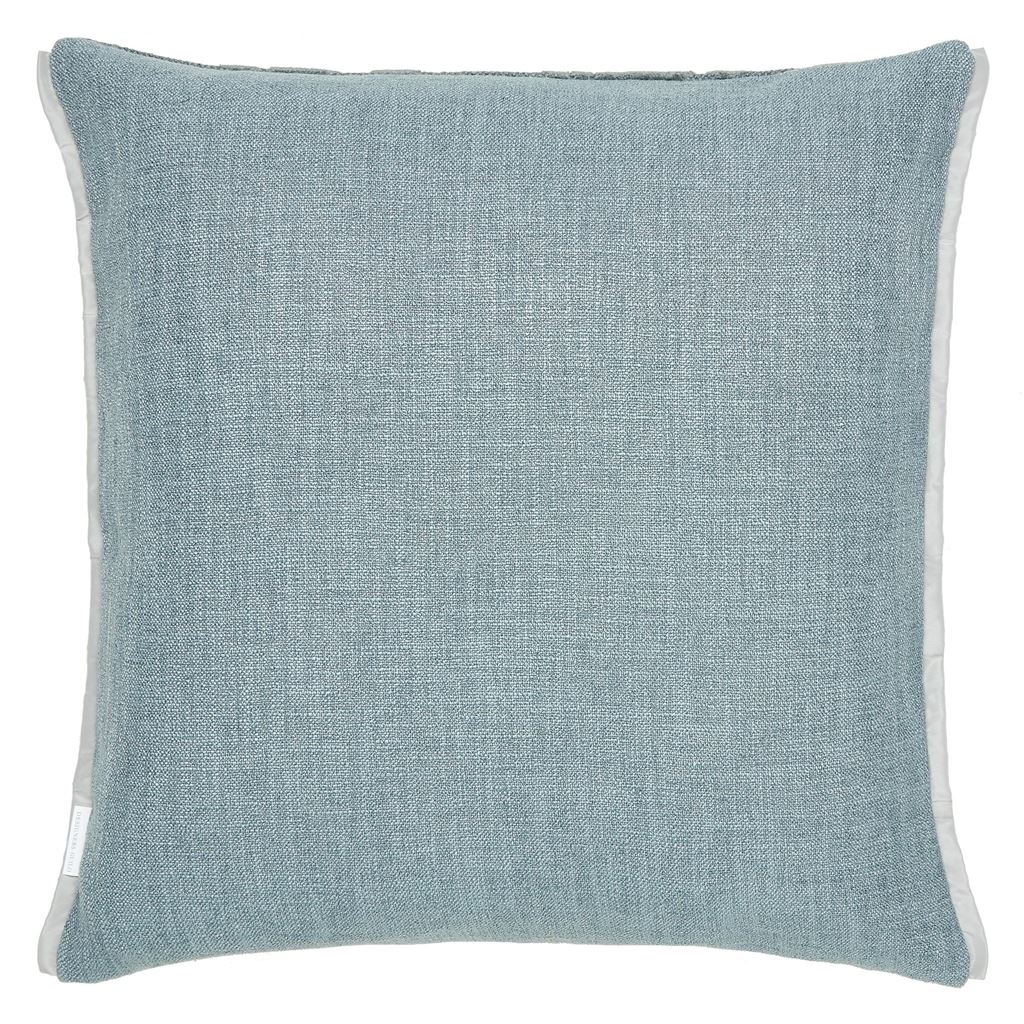 Celandine Indigo Cushion - Reverse