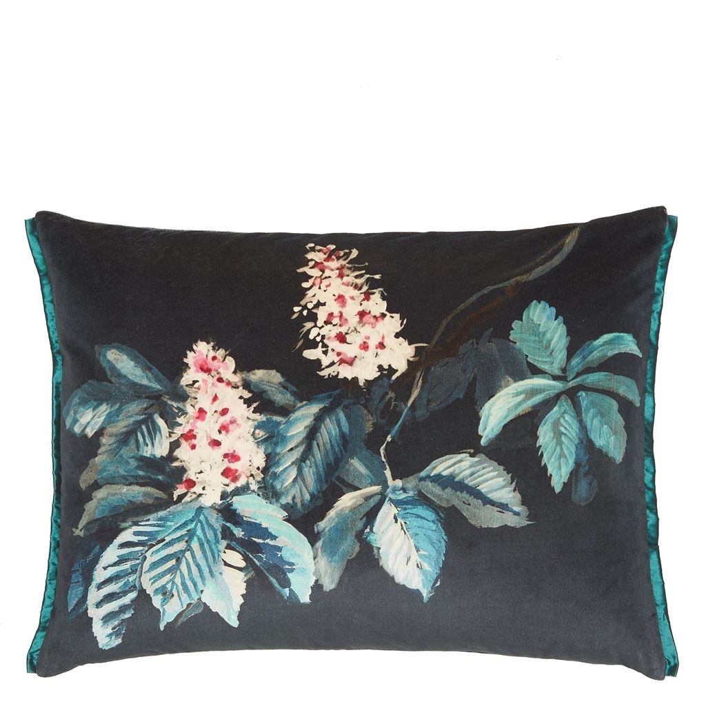 Pasqueflower Indigo Cushion