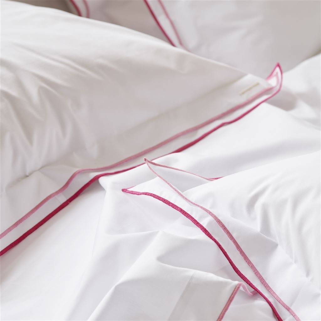 Astor Fuchsia Pink Cotton Bed Linen Set