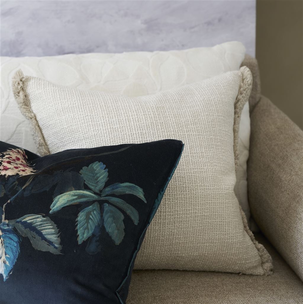 Pasqueflower Indigo Cushion