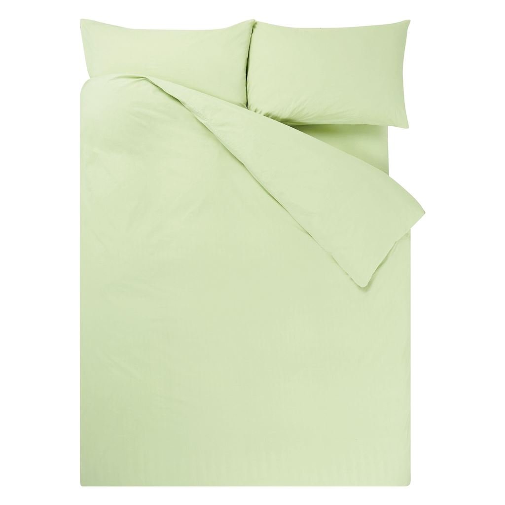 Loweswater Willow Green Organic Cotton Bed Linen Set
