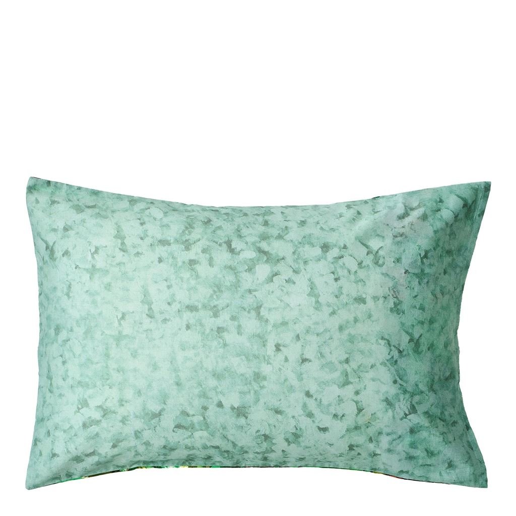 Margaretta Emerald Green Cotton Bed Linen Set