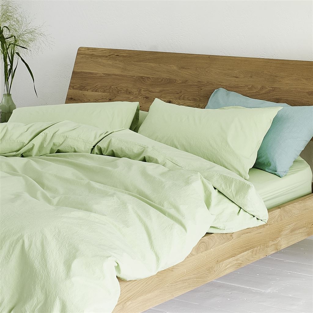 Loweswater Willow Green Organic Cotton Bed Linen Set