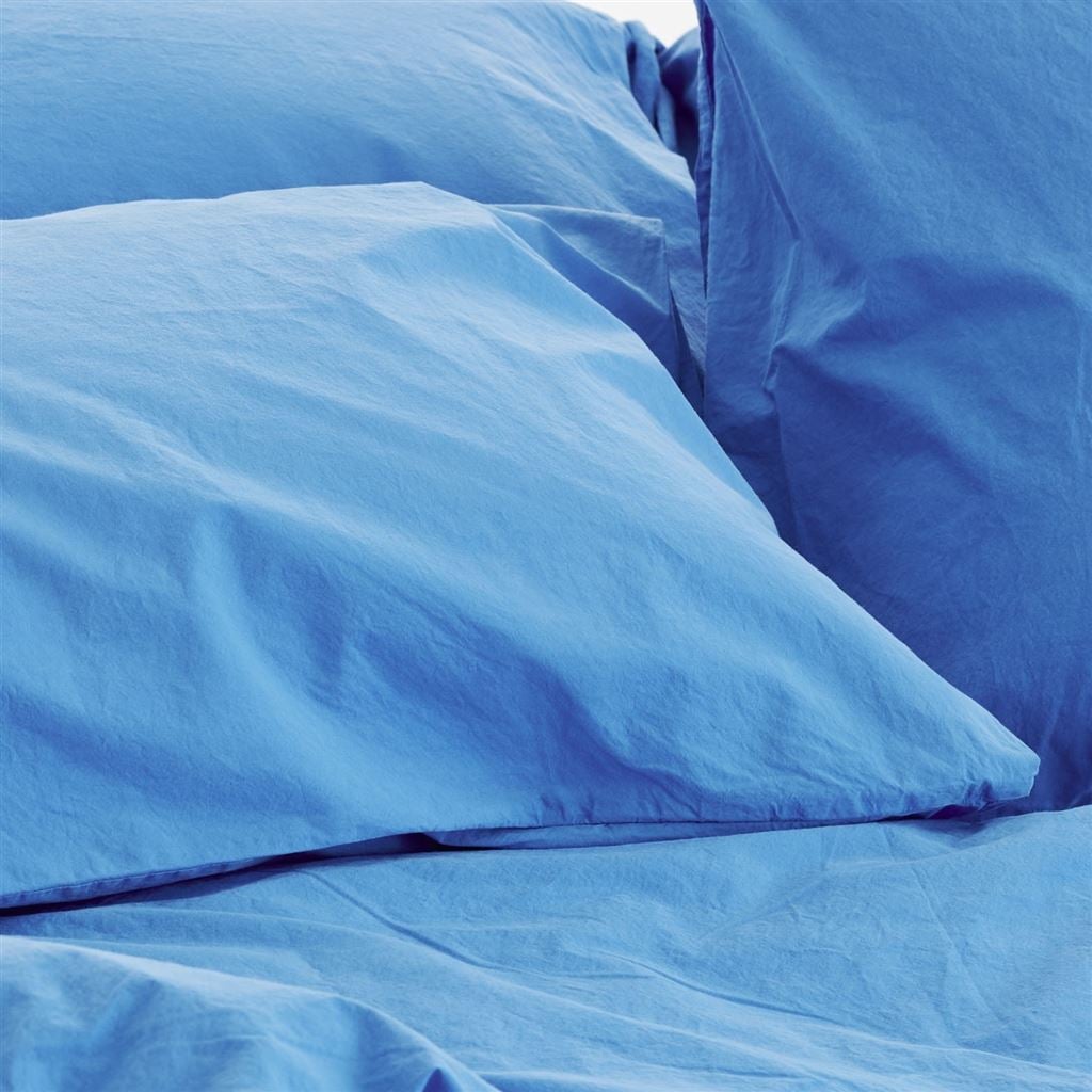 Loweswater Cobalt Organic Cotton Bed Linen Set