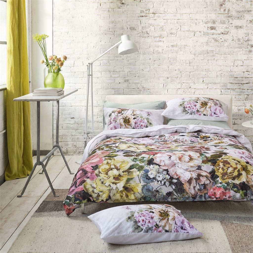 Grandiflora Rose Cotton Duvet Cover Set