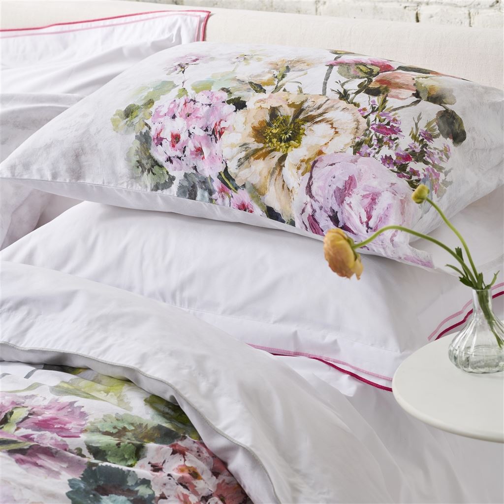 Grandiflora Rose Cotton Duvet Cover Set