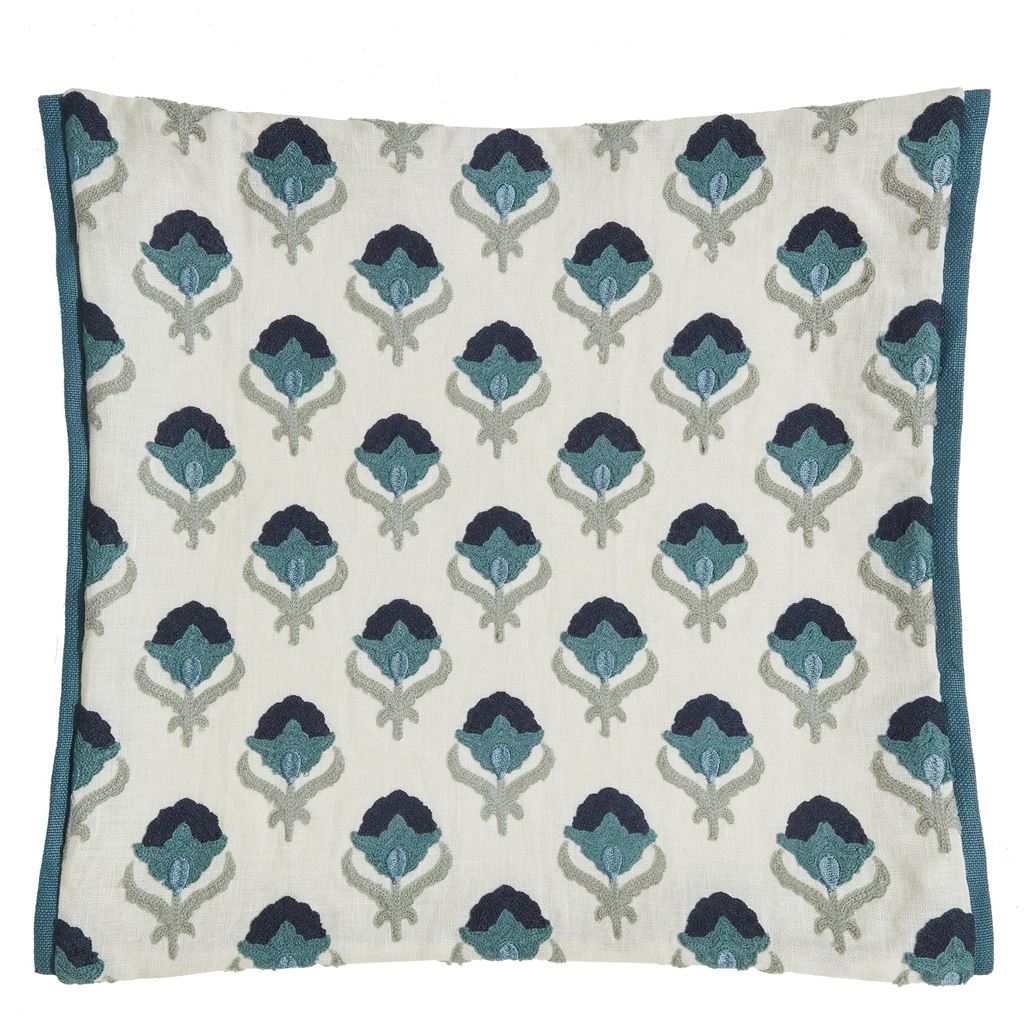 Teasel Indigo Cushion