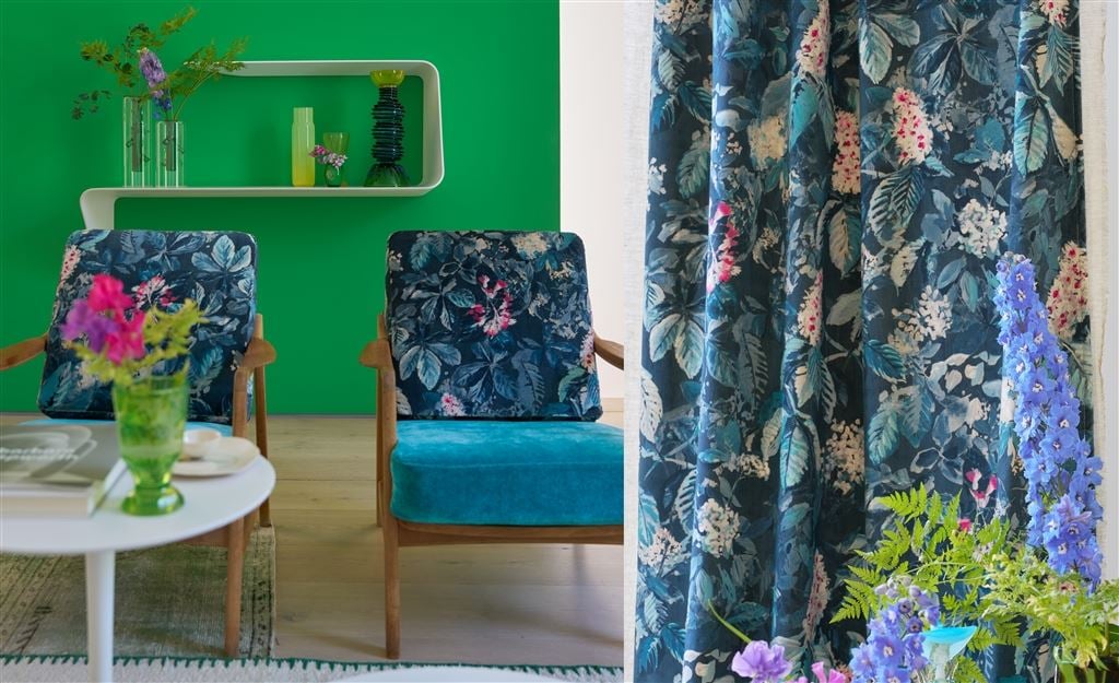 FLORAL UPHOLSTERY FABRICS