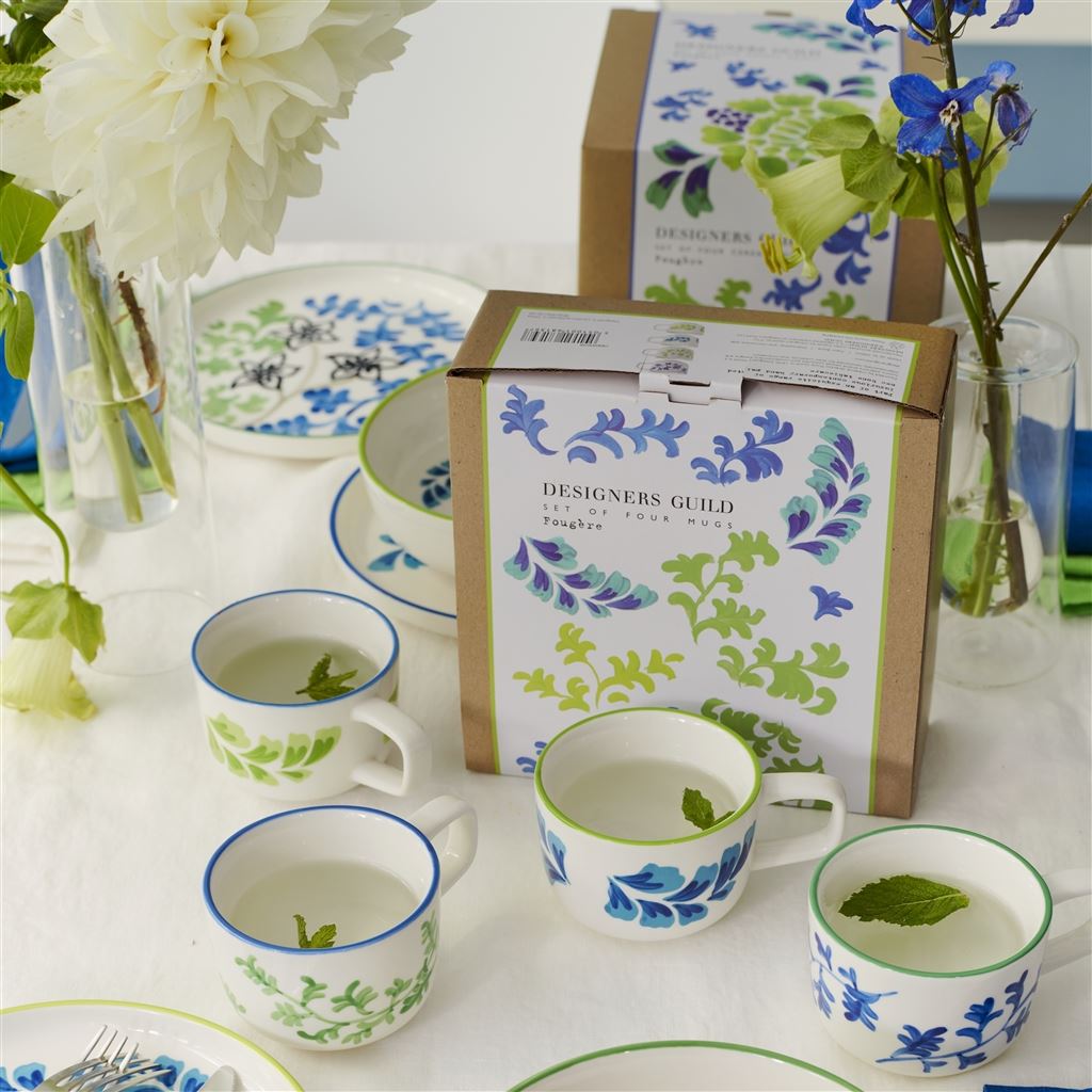 Fougere Mugs Set Of 4 