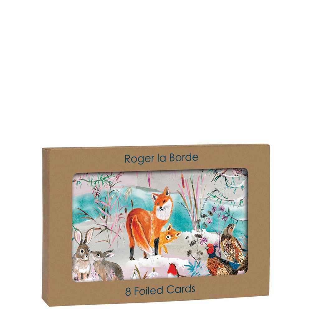 Wild Winters Song Fox Pack of 8 Cards 