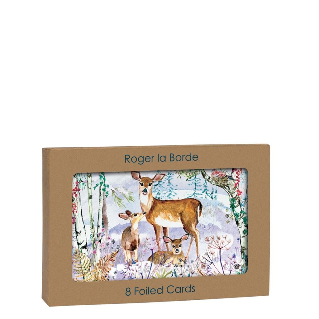 Wild Winters Song Deer Pack of 8 Cards 