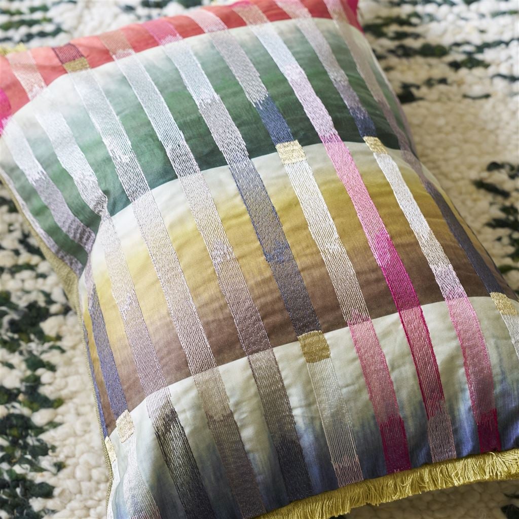 Cascata Slate Embroidered Cushion