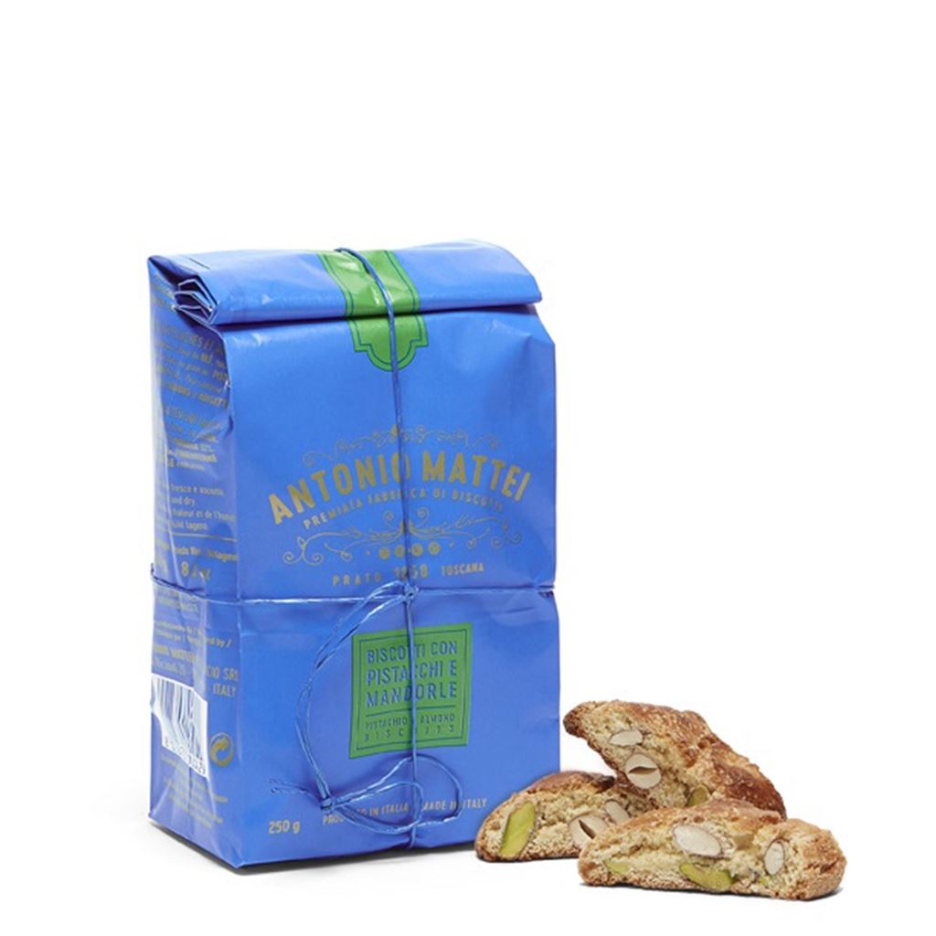 Antonio Mattei Pistachio & Almond Biscuits 250g 