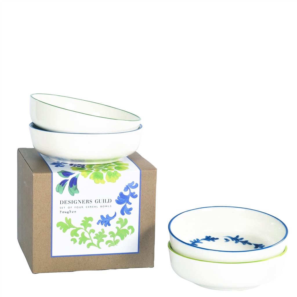 Fougere Cereal Bowls Set Of 4 