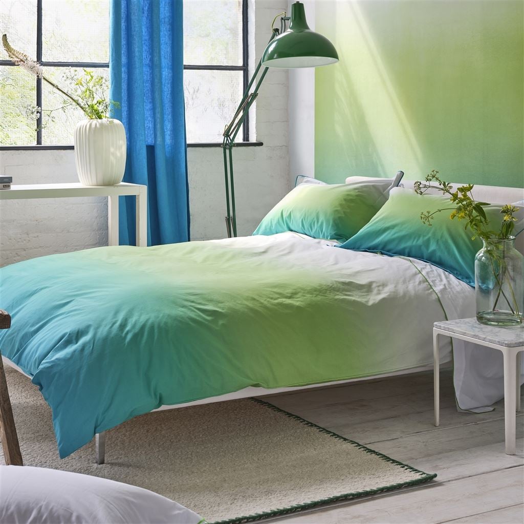 Savoie Azure Cotton Bed Linen Set