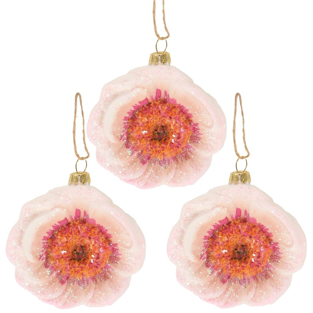 Peony Decoration Set Of 3 