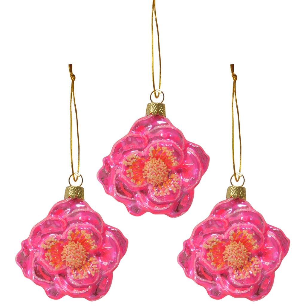 Camellia Decoration Set Of 3