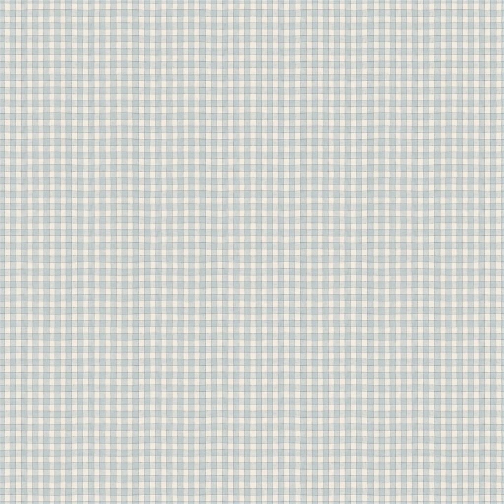 fine linen check - chambray
