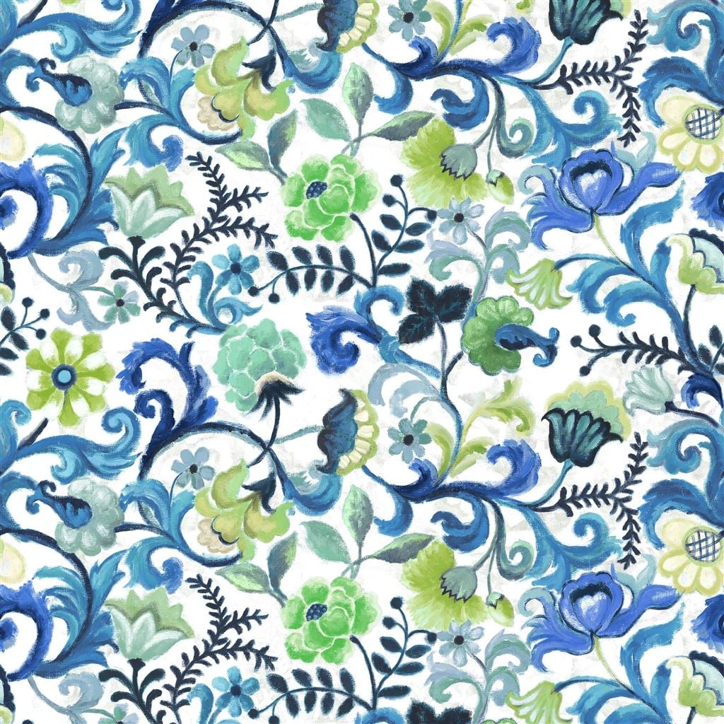 osier damasse - cobalt
