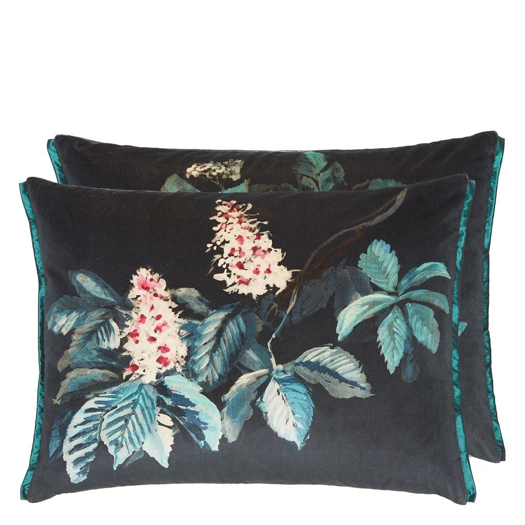 Pasqueflower Indigo Cushion