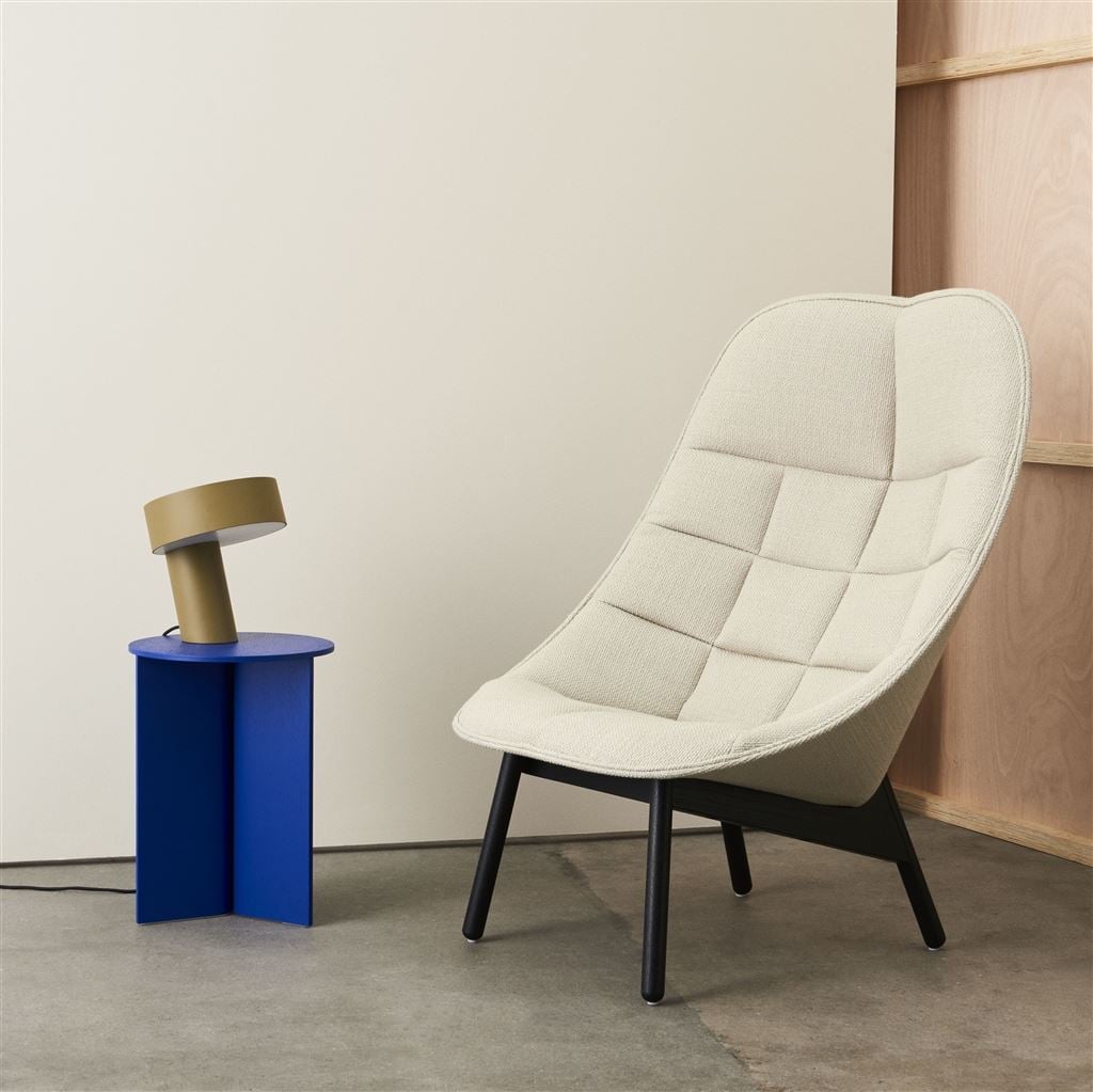 HAY Slit Round Blue Table