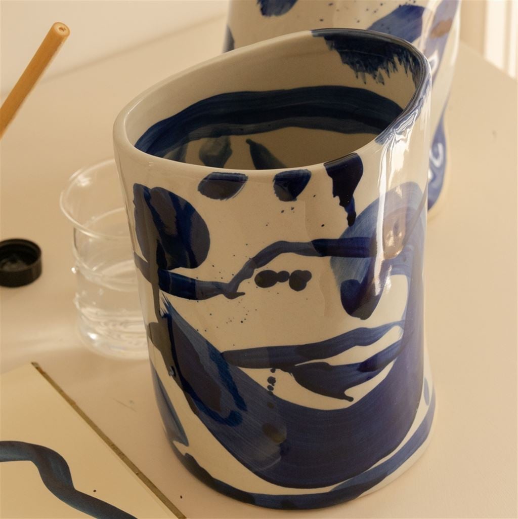 Small Vase Blue Sophia | Designers Guild 