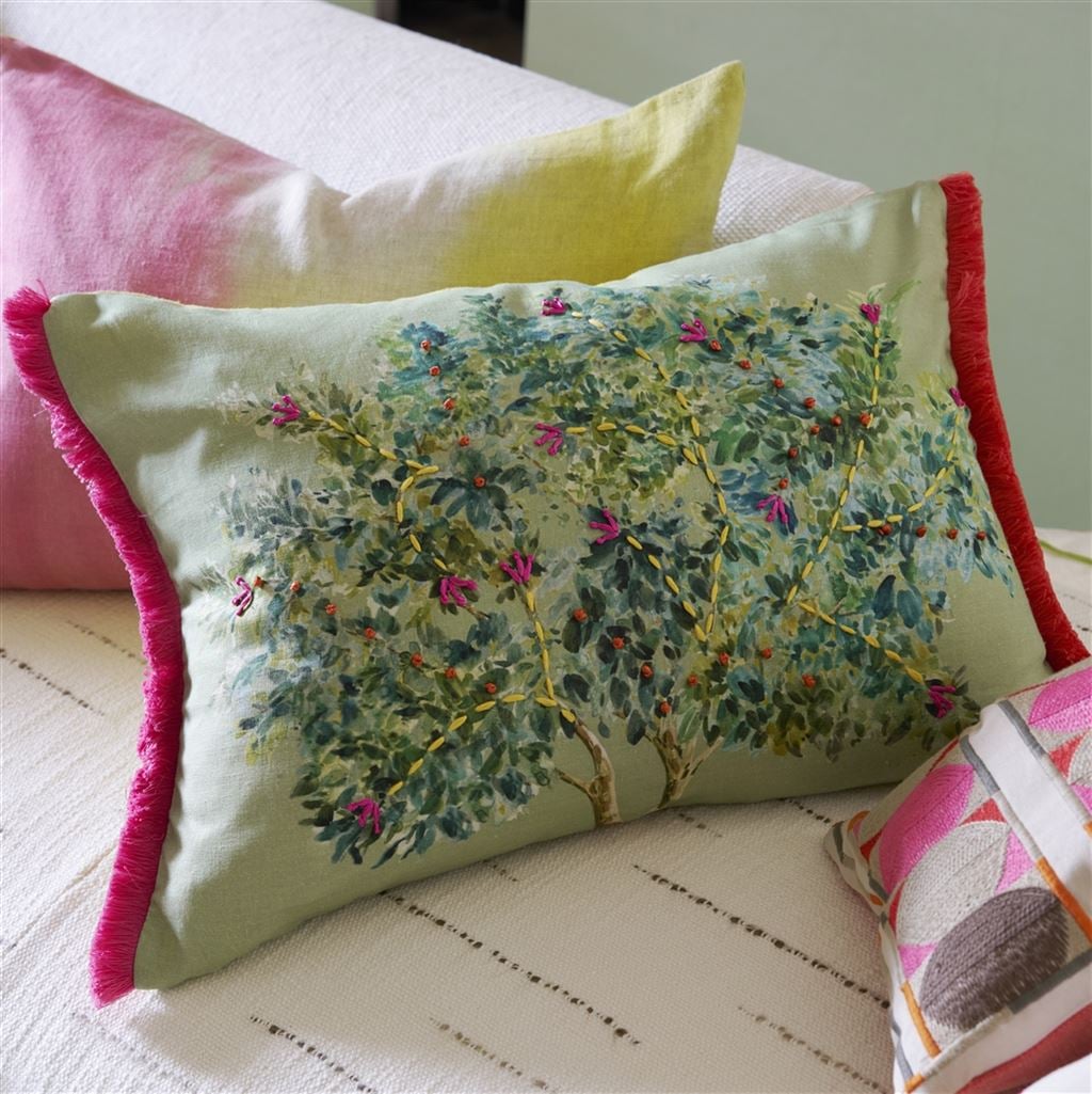 Bosquet Sauvage Forest Embroidered Cushion