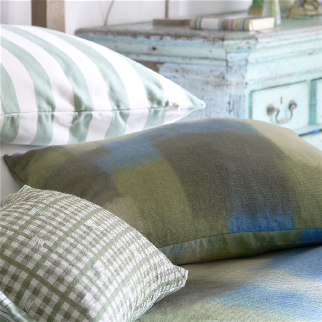 Carrés Ombrés Moss Cushion