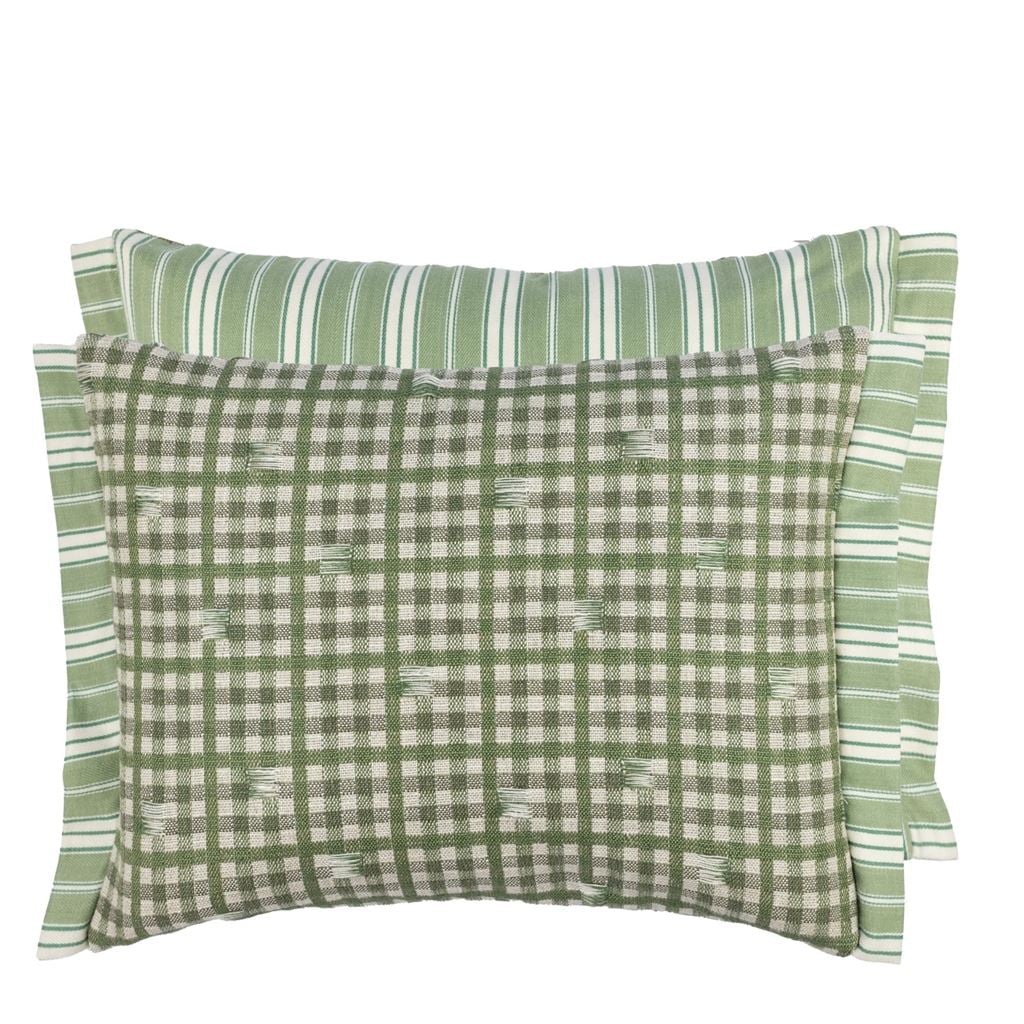 Toile Vichy Emerald Cushion